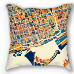 City Map Pillow