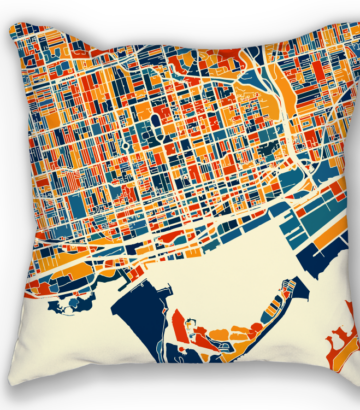 City Map Pillow