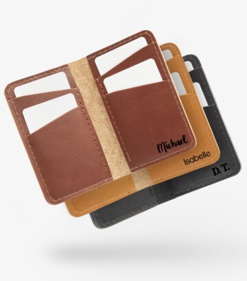 Customizable vertical wallet