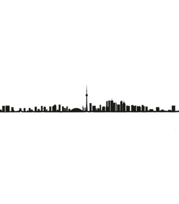 Toronto City silhouette art