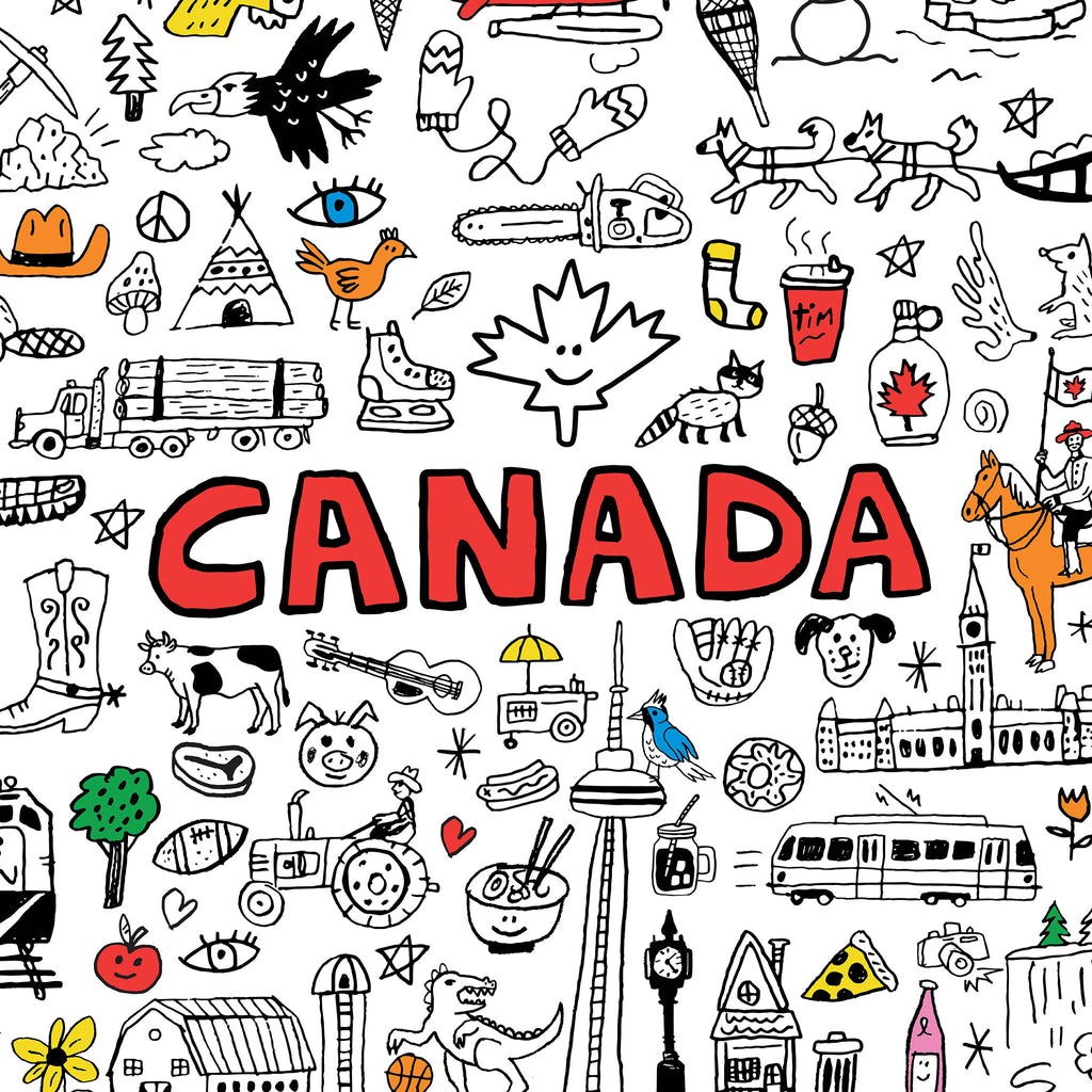 Giant colouring poster – Canada