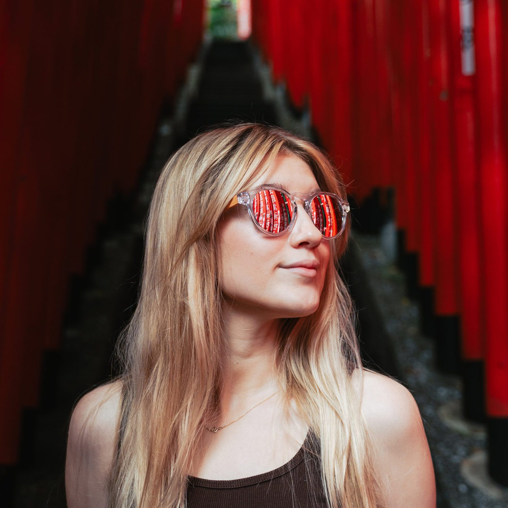 Bamboo wood sunglasses for your mom