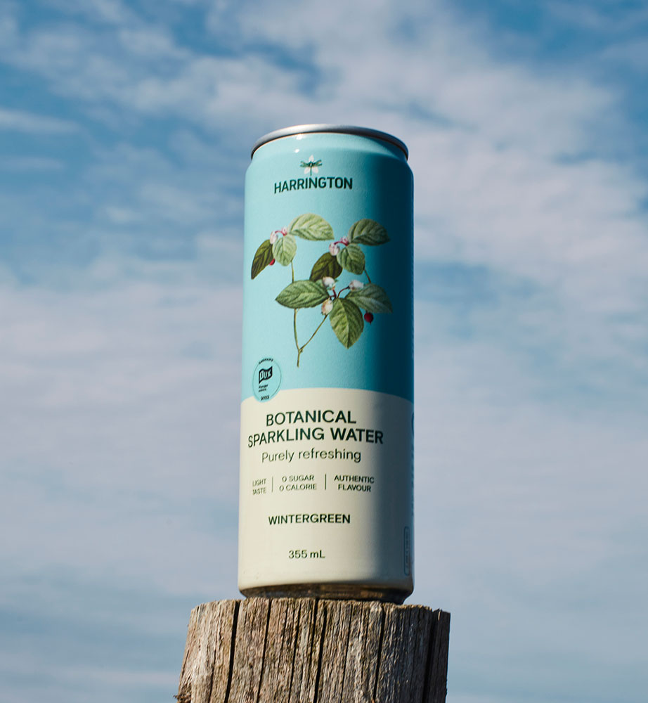 Wintergreen sparkling water