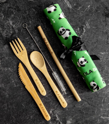 Bamboo Utensil Set for Kids