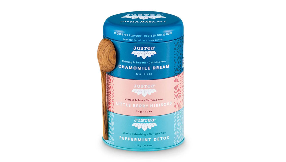 Justea Tea Trio with herbal teas (no cafeine)