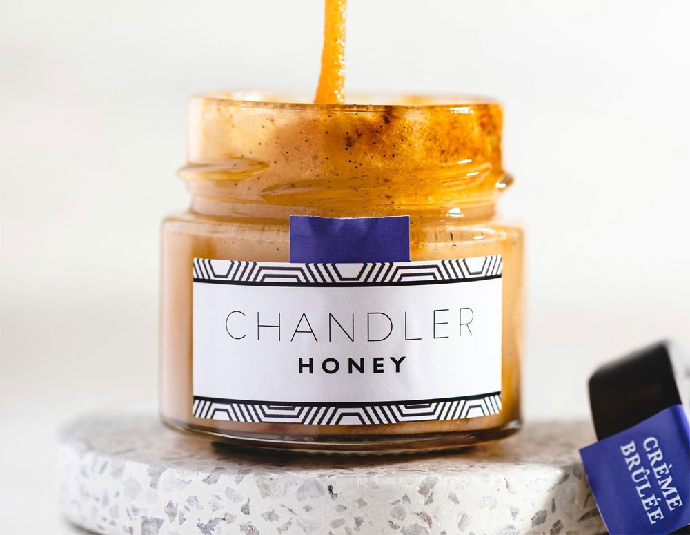 Crème brûlée Honey from the Canadian company Chandler honey
