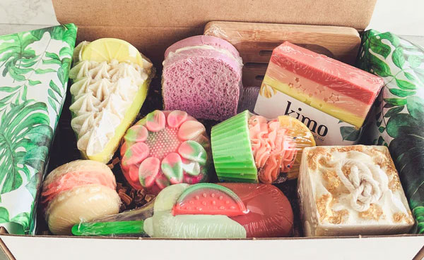 Soap gift box from Kimo, a Canadian company