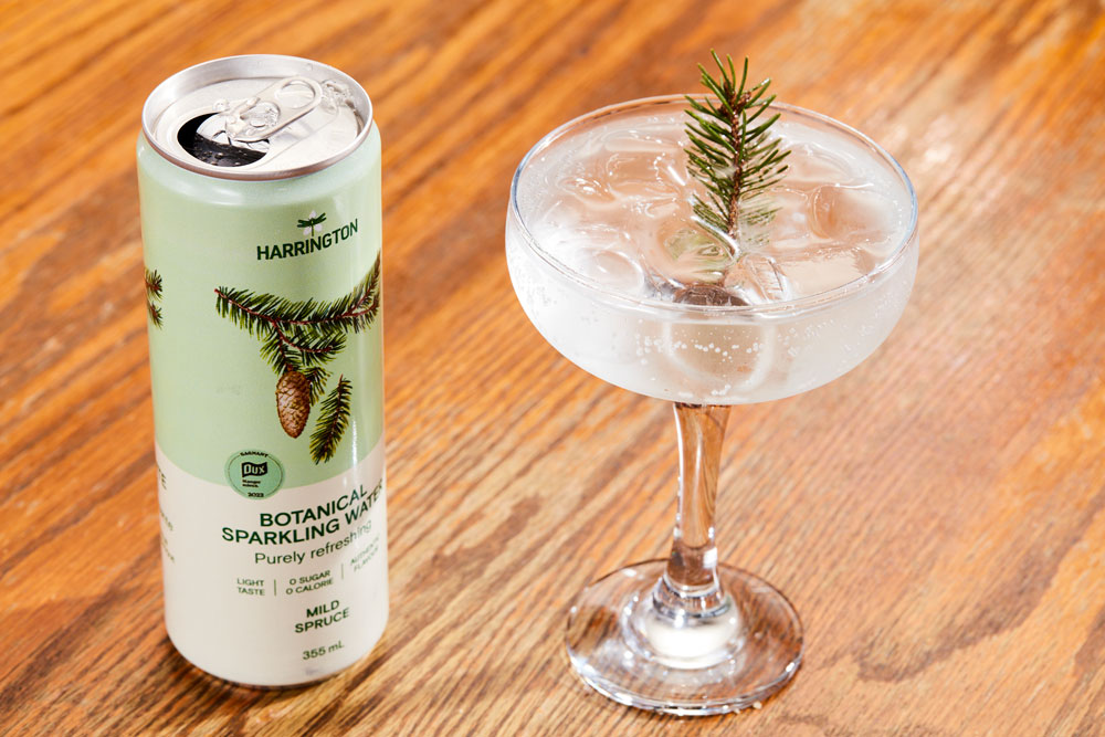 mild spruce sparkling water
