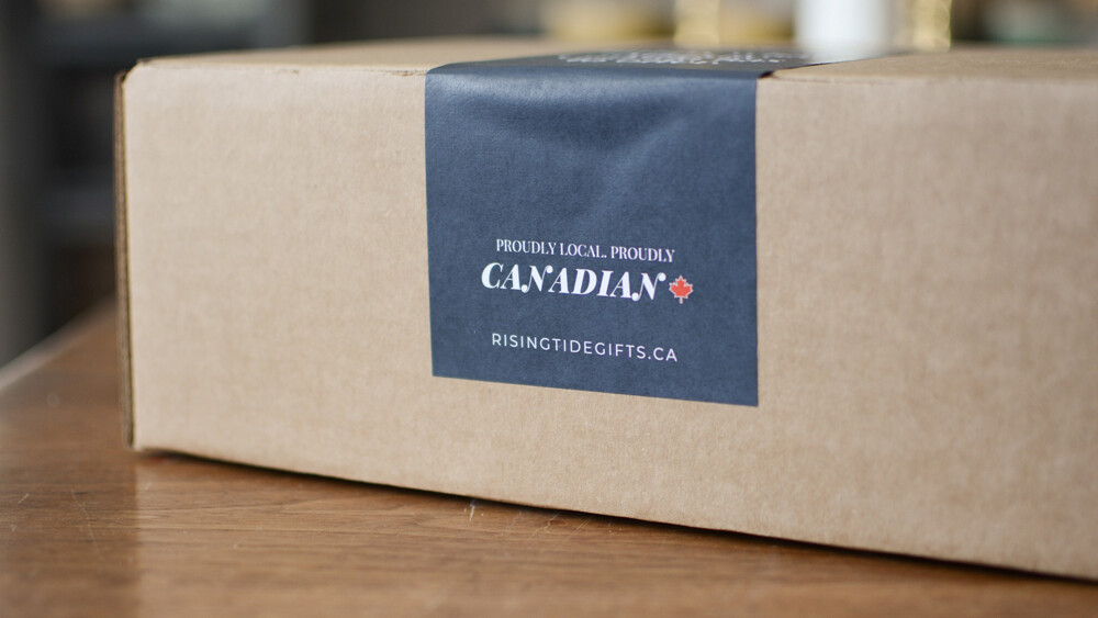 New mom survival kit gift box proudly canadian